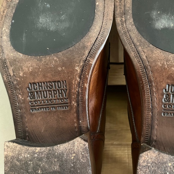 Johnston & Murphy Cormac Monk Strap Shoes, Mahogany Italian Calfskin – Men’s 8.5 main image 5